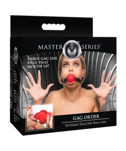 Master Series Extreme Silicone Gag With Locking Strap