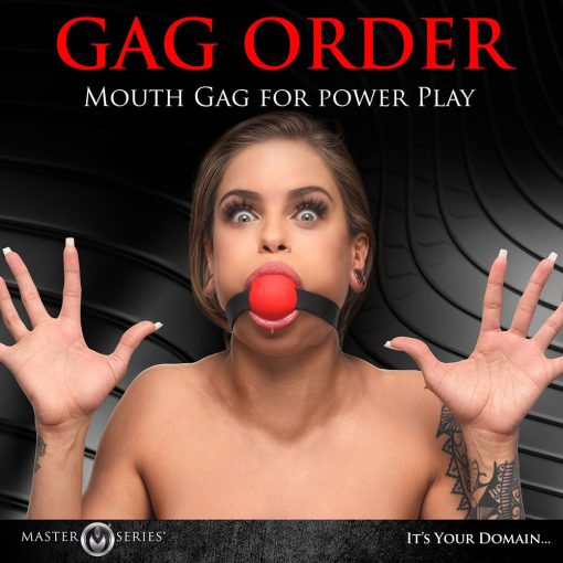 Master Series Extreme Silicone Gag With Locking Strap - Image 16
