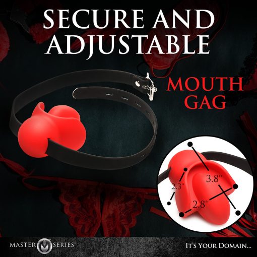 Master Series Extreme Silicone Gag With Locking Strap - Image 17
