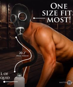 Master Series Rubber Gas Mask With Bottle