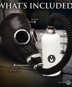 Master Series Rubber Gas Mask With Bottle
