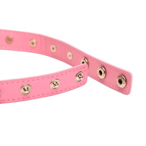 Master Series Spiked Heart Choker Pink - Image 4