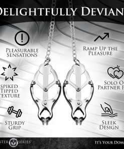 Master Series Tyrant Spiked Clover Nipple Clamps