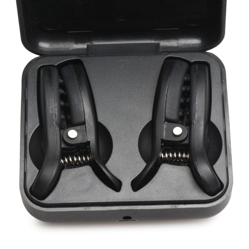 Master Series Vibrating Nipple Clamps With Rechargeable Case - Image 7