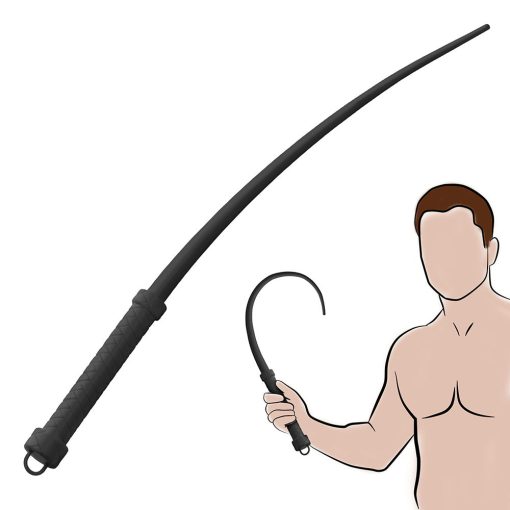 Master Series Viper Tail Silicone Whip Black - Image 2