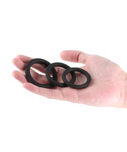 Renegade 3-Piece Slim Rings Black