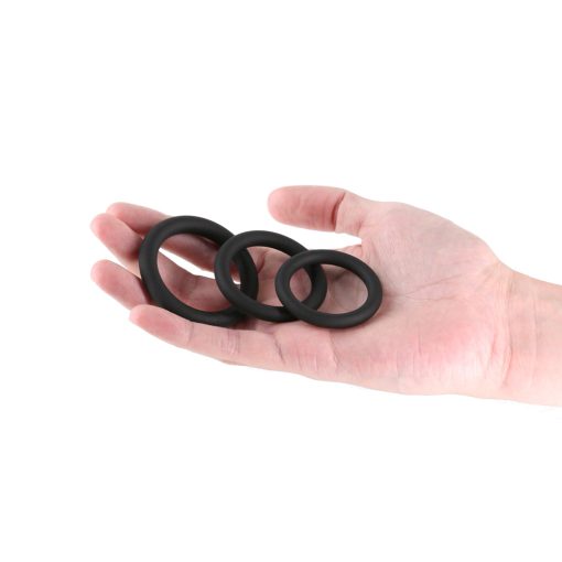 Renegade 3-Piece Slim Rings Black - Image 3
