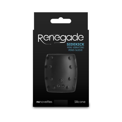 Renegade Sidekick Rechargeable Mini Vibrating Penis Sleeve Black - Image 4