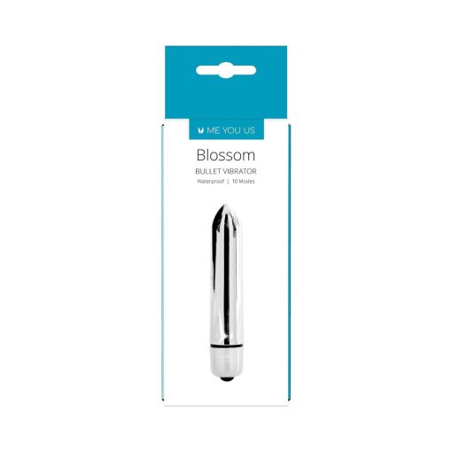 Me You Us Blossom 10 Mode Bullet Vibrator Silver