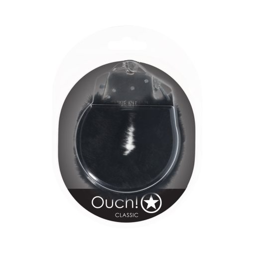 Ouch! Classic Fluffy Handcuffs Black - Image 2