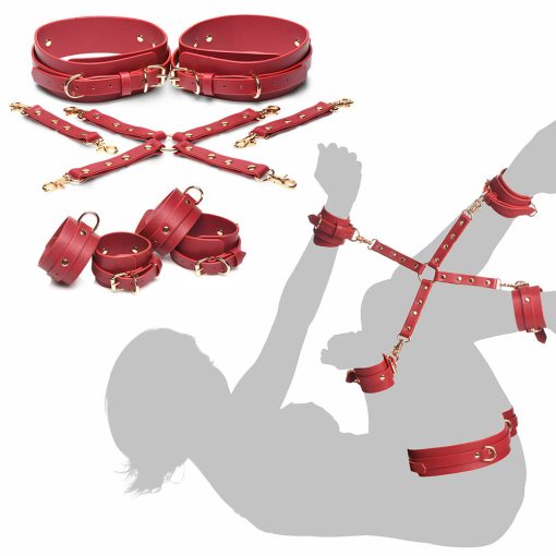 Master Series Thigh & Wrist Hog Tie Restraints - Image 9
