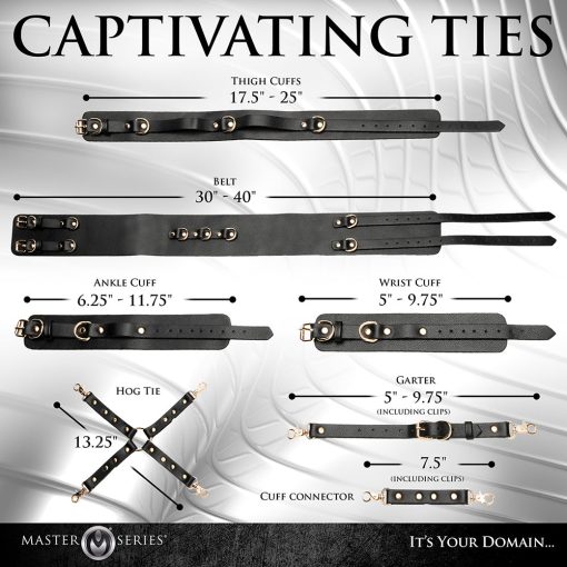 Master Series Tied Temptress Thigh Harness With Hog Tie Connector - Image 11