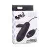 Bang! 7X Pulsing Rechargeable Silicone Bullet Black