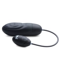 Bang! 7X Pulsing Rechargeable Silicone Bullet Black