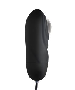 Bang! 7X Pulsing Rechargeable Silicone Bullet Black