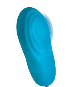 Bang! 7X Pulsing Rechargeable Silicone Bullet Blue