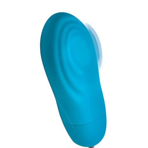 Bang! 7X Pulsing Rechargeable Silicone Bullet Blue - Image 6