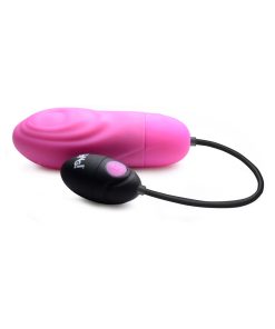Bang! 7X Pulsing Rechargeable Silicone Bullet Pink