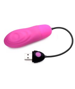 Bang! 7X Pulsing Rechargeable Silicone Bullet Pink