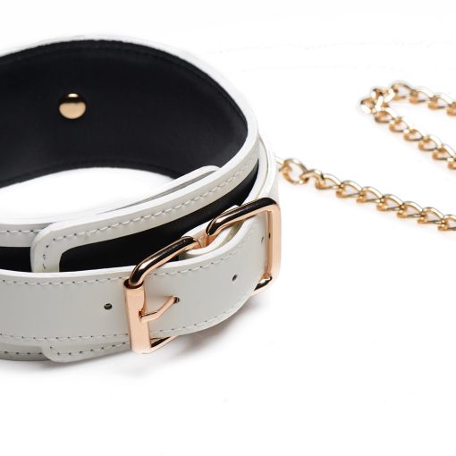 Master Series Kink In The Dark Glowing Collar With Leash - Image 7