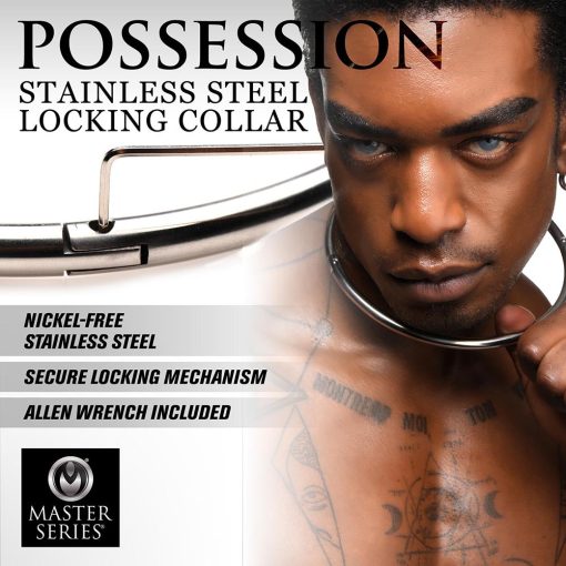 Master Series Possession Stainless Steel Locking Collar S - Image 8