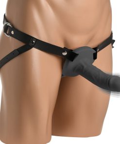 Size Matters 2 In. Erection 28X Realistic Remote Vibrating Silicone Sheath Black