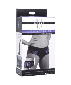 Strap U Lace Envy Pegging Set Purple/Black