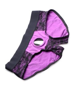 Strap U Lace Envy Pegging Set Purple/Black