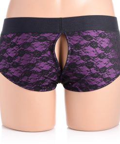 Strap U Lace Envy Pegging Set Purple/Black