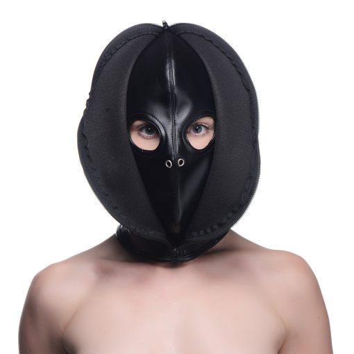 Strict Zip Front Bondage Hood - Image 6