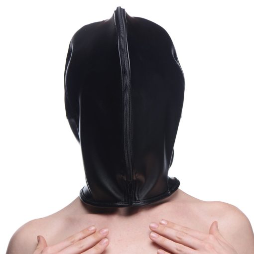Strict Zip Front Bondage Hood - Image 7
