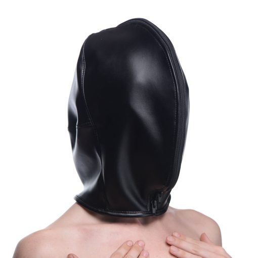 Strict Zip Front Bondage Hood - Image 8