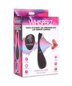 Whisperz Voice Activated 10X Vibrating Egg With Remote