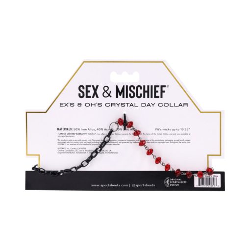 Sportsheets Sex & Mischief Ex'S & Oh'S Crystal Day Collar - Image 7