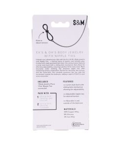 Sportsheets Sex & Mischief Ex'S & Oh'S Body Jewelry With Nipple Ties