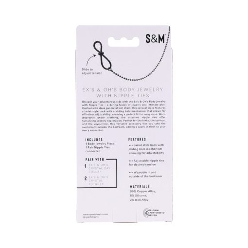 Sportsheets Sex & Mischief Ex'S & Oh'S Body Jewelry With Nipple Ties - Image 9
