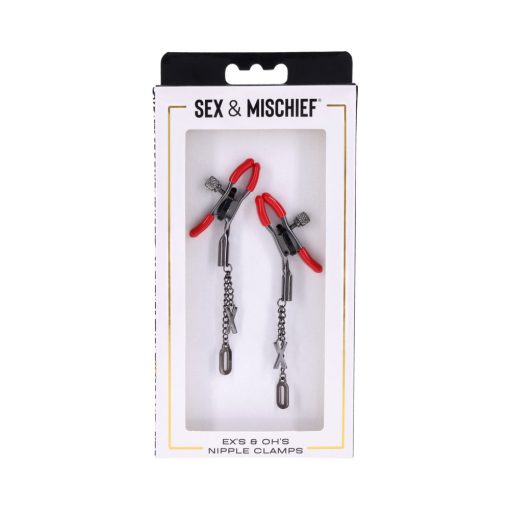 Sportsheets Sex & Mischief Ex'S & Oh'S Nipple Clamps