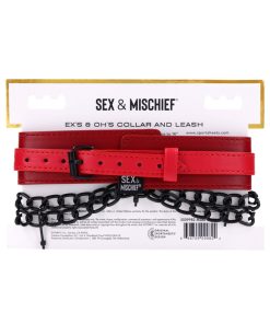Sportsheets Sex & Mischief Ex'S & Oh'S Collar And Leash