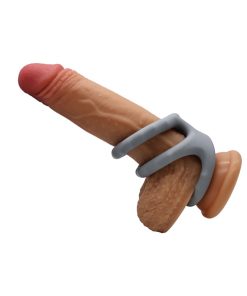 Adam & Eve Adam’s Ridged Triple Cage – Silicone Triple Cock Ring