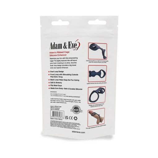 Adam & Eve Adam'S Ribbed Cage (Bag Packaging) - Image 10
