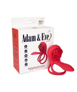 Adam & Eve Vibrating Rose Girth Enhancer Couples Triple Stimulator