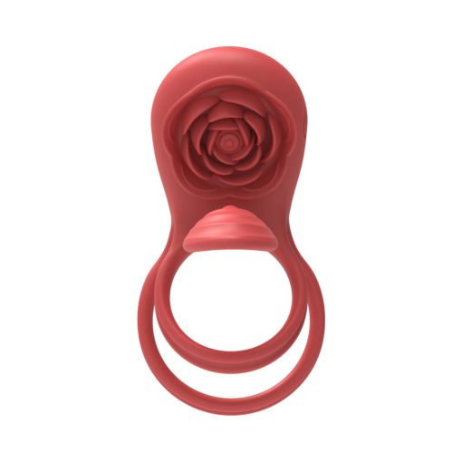 Adam & Eve Vibrating Rose Girth Enhancer Couples Triple Stimulator - Image 2