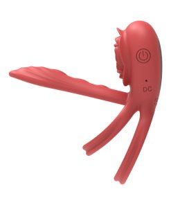Adam & Eve Vibrating Rose Girth Enhancer Couples Triple Stimulator