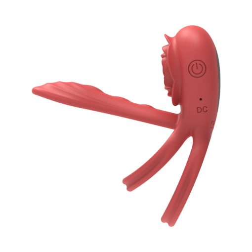 Adam & Eve Vibrating Rose Girth Enhancer Couples Triple Stimulator - Image 3