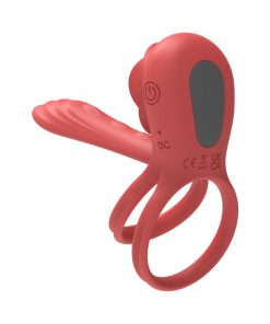 Adam & Eve Vibrating Rose Girth Enhancer Couples Triple Stimulator
