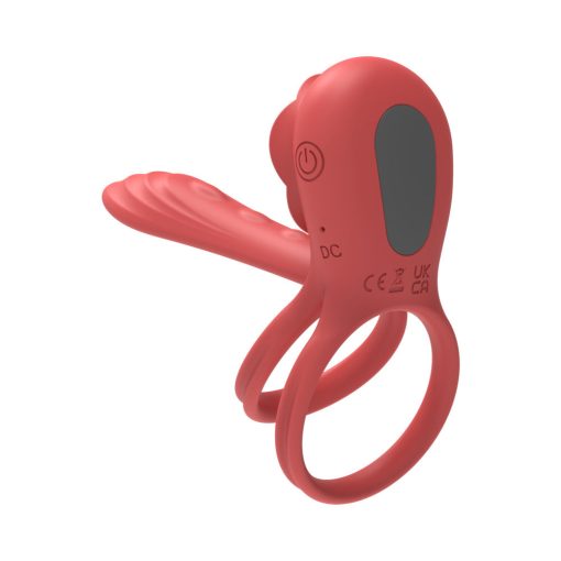 Adam & Eve Vibrating Rose Girth Enhancer Couples Triple Stimulator - Image 4