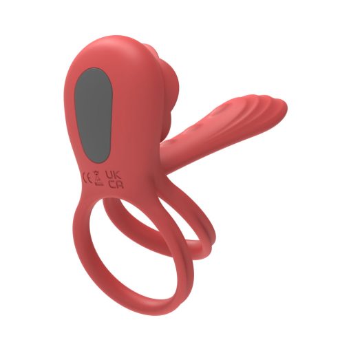 Adam & Eve Vibrating Rose Girth Enhancer Couples Triple Stimulator - Image 6