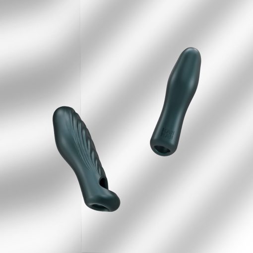 Man Wan Ryzer Penis Extender And Soft Masturbating Sleeve Pine Grey - Image 4