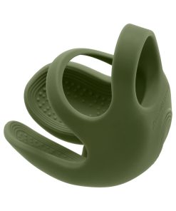 Zero Tolerance Nutty Buddy Rechargeable Cock Ring Stimulator Silicone Green