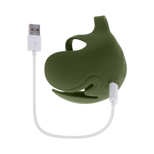 Zero Tolerance Nutty Buddy Rechargeable Cock Ring Stimulator Silicone Green - Image 12